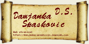 Damjanka Spasković vizit kartica